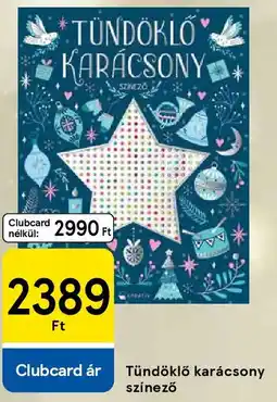 Tesco Tündöklő karácsony színező ajánlat