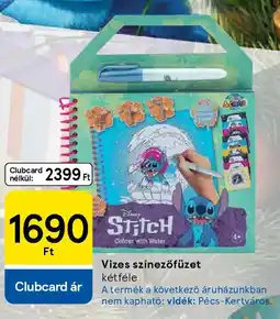 Tesco Vizes színezőfüzet kétféle ajánlat