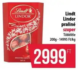 Coop Lindt Lindor praliné ajánlat
