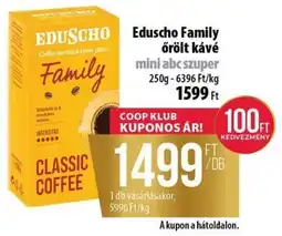 Coop Eduscho Family őrölt kávé ajánlat