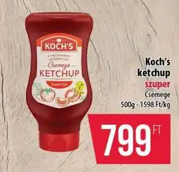 Coop Koch's ketchup ajánlat