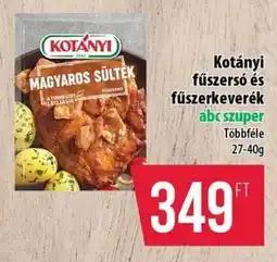 Coop Kotányi fűszersó és fűszerkeverék ajánlat