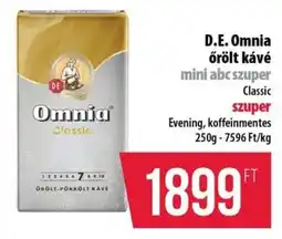 Coop D.E. Omnia őrölt kávé ajánlat