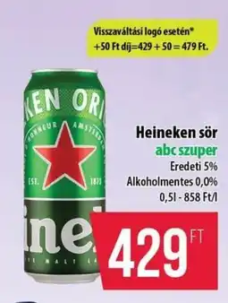 Coop Heineken sör ajánlat