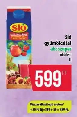 Coop Sió gyümölcsital ajánlat