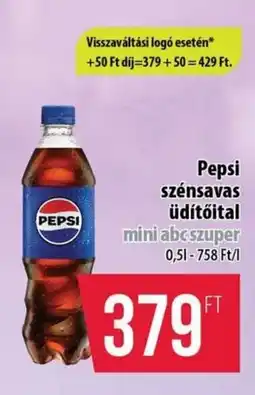 Coop Pepsi szénsavas üdítőital ajánlat