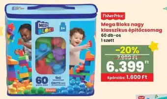 Spar Fisher-Price Mega Bloks / klasszikus építőcsomag ajánlat