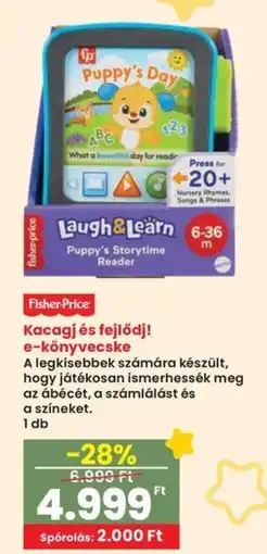 Spar Fisher-Price Kacagj és fejlődj! e-könyvecske ajánlat
