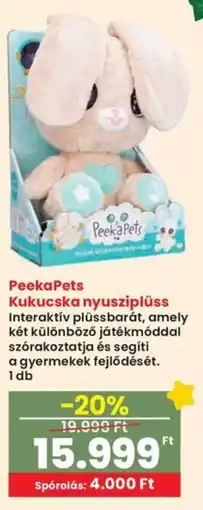 Spar PeekaPets Kukucska nyusziplüss ajánlat