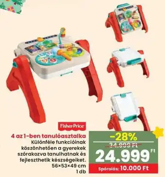 Spar Fisher-Price 4 az 1-ben tanulóasztalka ajánlat