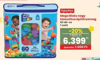 Spar Fisher-Price Mega Bloks, klasszikus építőcsomag ajánlat