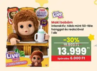 Spar Little Live Pets Maki babám ajánlat