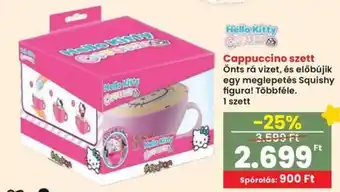 Spar Hello Kitty Cappuccino szett ajánlat