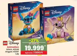 Spar LEGO Disney Animation Stitch; 43249 / Angyal; 43257 ajánlat