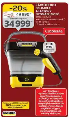 KÄRCHER OC 3 FOLDABLE ALACSONY NYOMÁSÚ MOSÓ