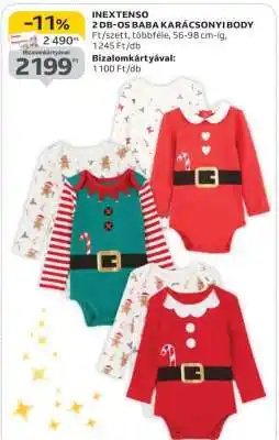 Auchan INEXTENSO 2 DB-OS BABA KARÁCSONYI BODY ajánlat