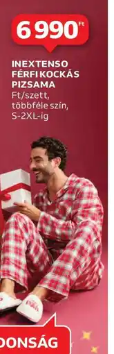 Auchan INEXTENSO FÉRFIKOCKÁS PIZSAMA ajánlat