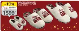 Auchan INEXTENSO CSALÁDI KARÁCSONYI PAPUCS ajánlat