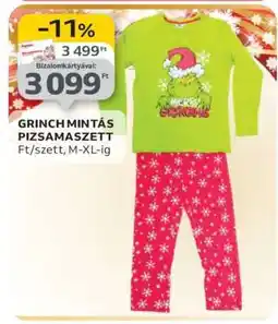 Auchan GRINCH MINTÁS PIZSAMASZETT ajánlat