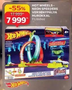 Auchan HOT WHEELS – NEON SPEEDERS VERSENYPÁLYA HUROKKAL ajánlat