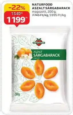 Auchan Naturfood Aszalt Sárgabarack ajánlat