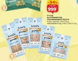 Auchan It's Us Gluténmentes Csicseriborsó Tészta ajánlat