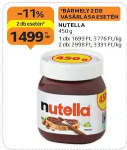 Auchan Nutella ajánlat