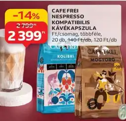 Auchan CAFE FREI NESPRESSO KOMPATIBILIS KÁVÉKAPSZULA ajánlat