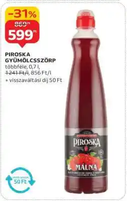 Auchan Piroska Gyümölcsszörp ajánlat