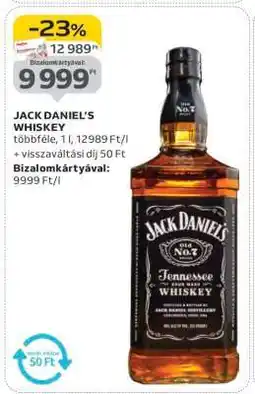 Auchan JACK DANIEL'S Whiskey ajánlat