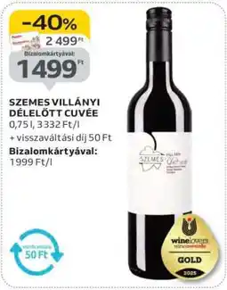 Auchan SZEMES VILLÁNYI DÉLELŐTT CUVÉE ajánlat