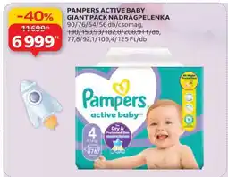 Auchan PAMPERS ACTIVE BABY GIANT PACK NADRÁGPELENKA ajánlat