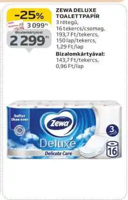 Auchan ZEWA DELUXE TOALETT PAPÍR ajánlat