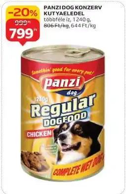 Auchan PANZI DOG KONZERV KUTYAELEDEL ajánlat