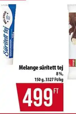 Coop Melange sűrített tej ajánlat