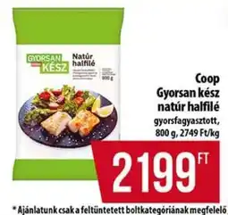 Coop Coop Gyorsan kész natúr halfilé ajánlat