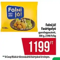 Coop Falni Jó! Fasírtgolyó ajánlat