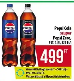 Coop Pepsi Cola, Pepsi Zero ajánlat