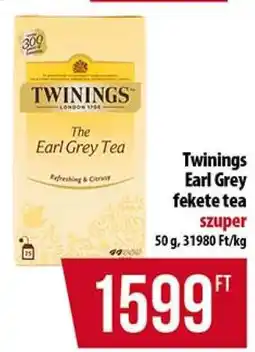 Coop Twinings Earl Grey fekete tea ajánlat