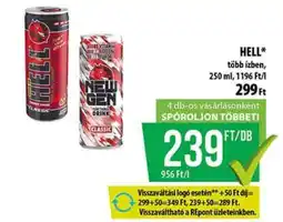 Coop HELL ENERGY DRINK ajánlat