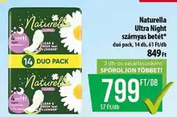 Coop Naturella Ultra Night szárnyas betét ajánlat