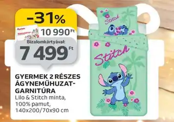 Auchan GYERMEK 2 RÉSZES ÁGYNEMŰHUZAT-GARNITÚRA ajánlat