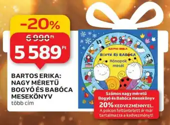 Auchan Bartos Erika: Nagy méretű Bogyó és Babóca mesekönyv ajánlat