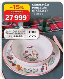 Auchan CAROL MÉZI PORCELÁN ÉTKÉSZLET ajánlat