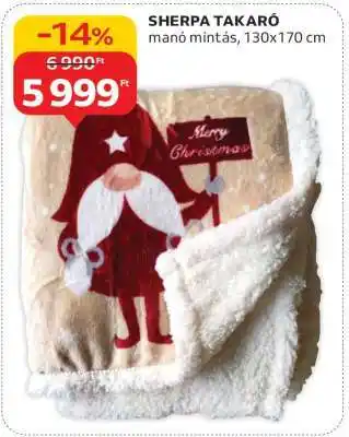 Auchan sherpa takaró ajánlat