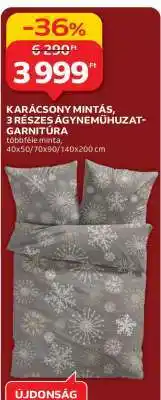 Auchan KARÁCSONY MINTÁS, 3 RÉSZES ÁGYNEMŰHUZAT-GARNITÚRA ajánlat