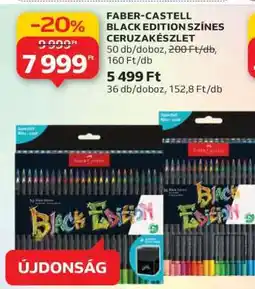 Auchan FABER-CASTELL BLACK EDITION SZÍNES CERUZA KÉSZLET ajánlat