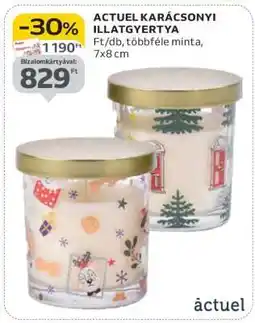 Auchan ACTUEL KARÁCSONYI ILLATGYERTYA ajánlat