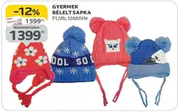 Auchan GYERMEK BÉLELT SAPKA ajánlat