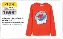 Auchan FIÚ HOSSZÚ UJJÚ PÓLÓ KARÁCSONYI MESEFIGURA MINTÁVAL ajánlat